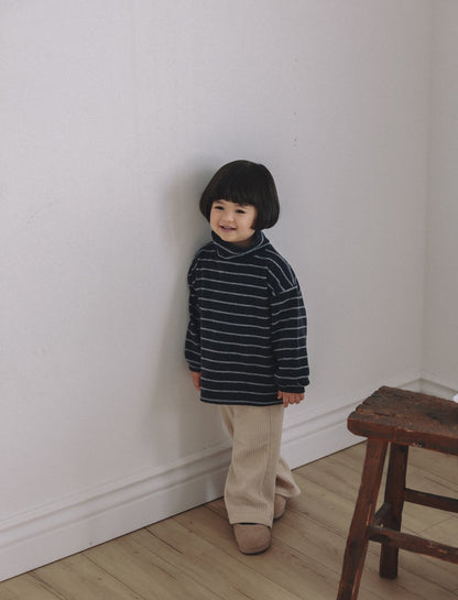 ［ONU］round rib pants