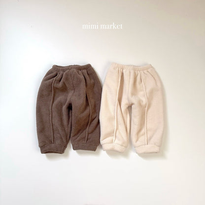 ［mimimarket］egg pintuck jogger pants