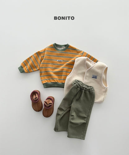 ［BONITO］monica stripe sweatshirt
