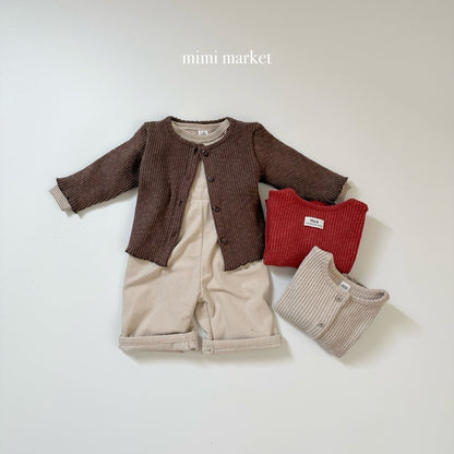 ［mimimarket］ribbed cardigan