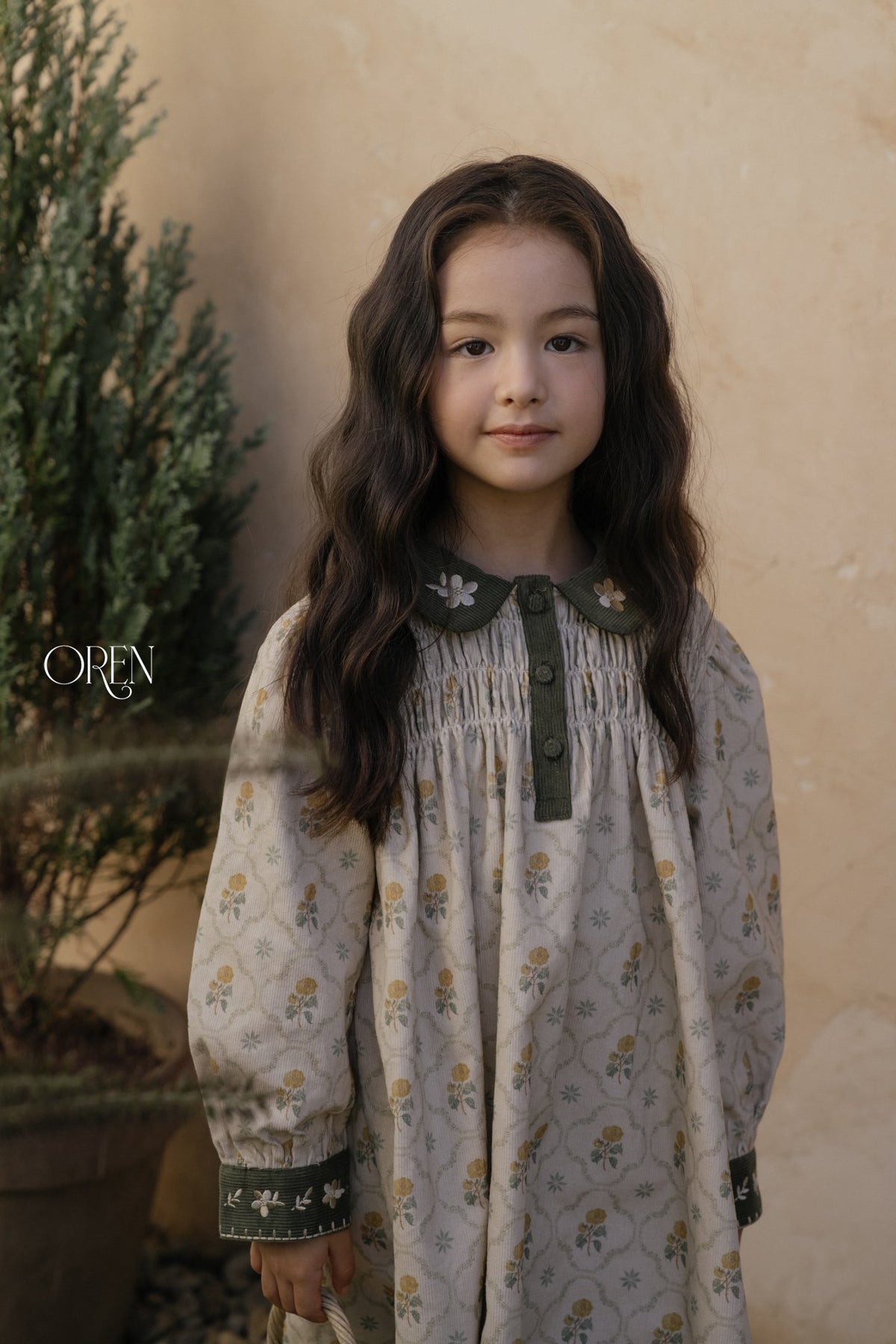 ［OREN］camilla contrast collar dress