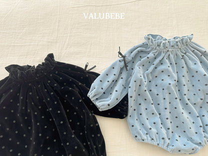 ［valubebe］dot ribbon suit