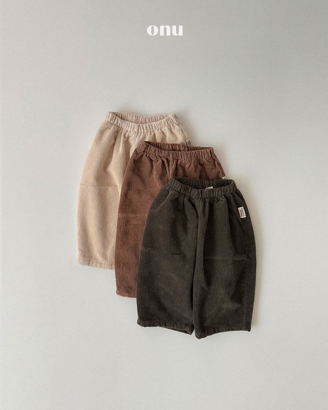 ［ONU］corduroy wide pants