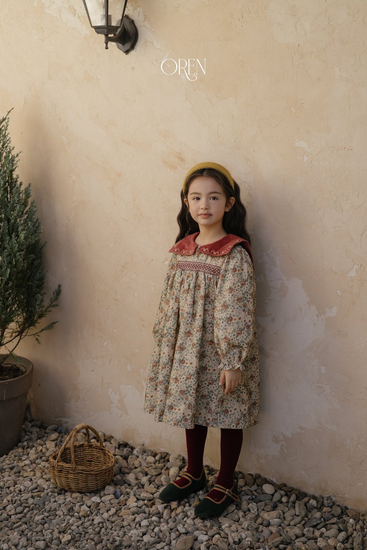 ［OREN］bonjour square collar dress