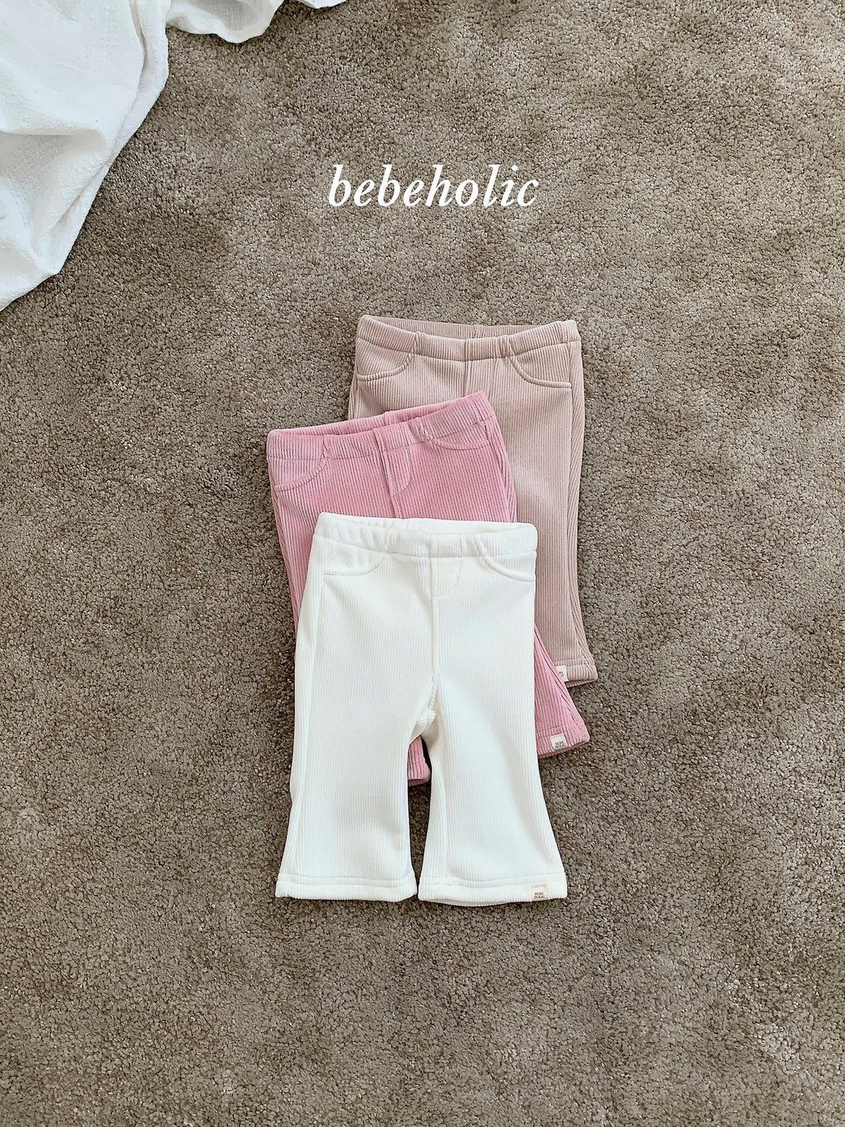［bebeholic］basil rib bootcut