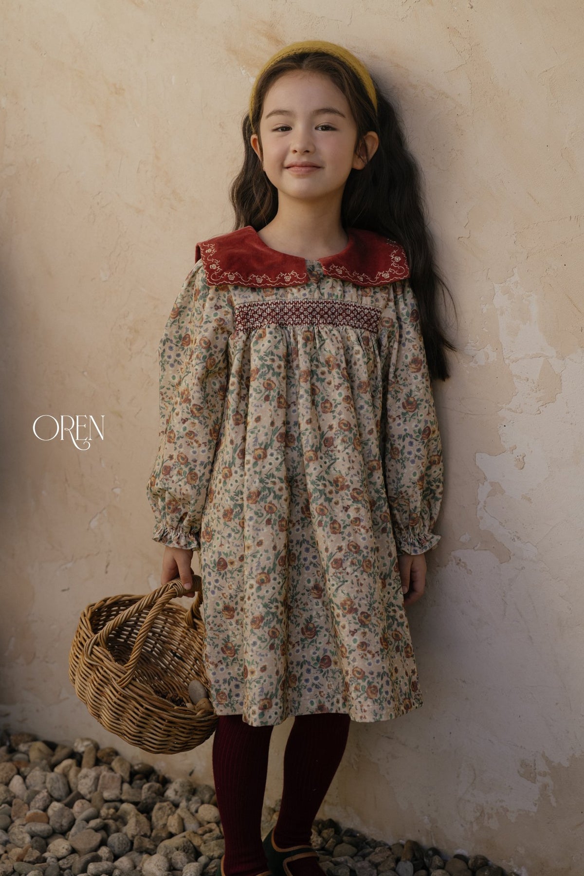 ［OREN］bonjour square collar dress