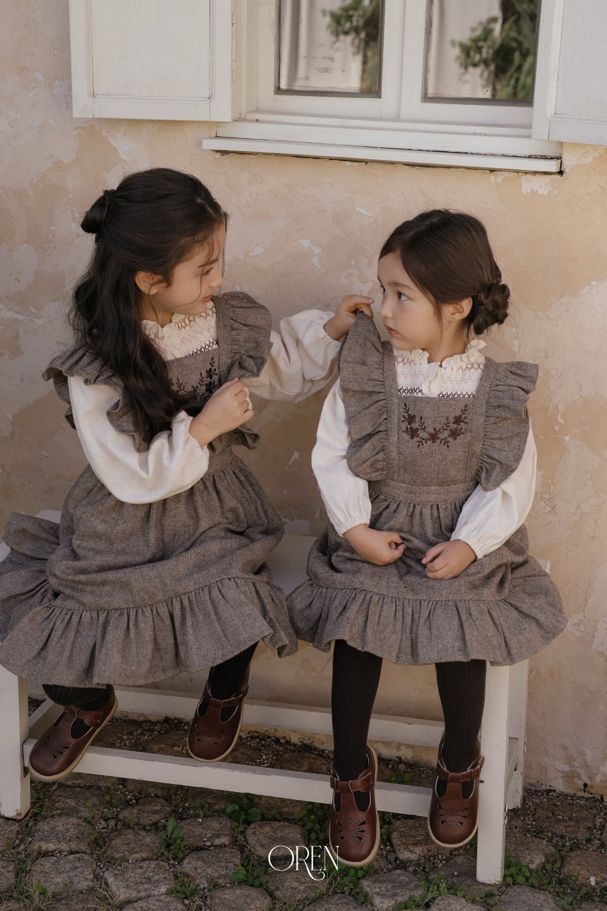 ［OREN］solene pinafore dress