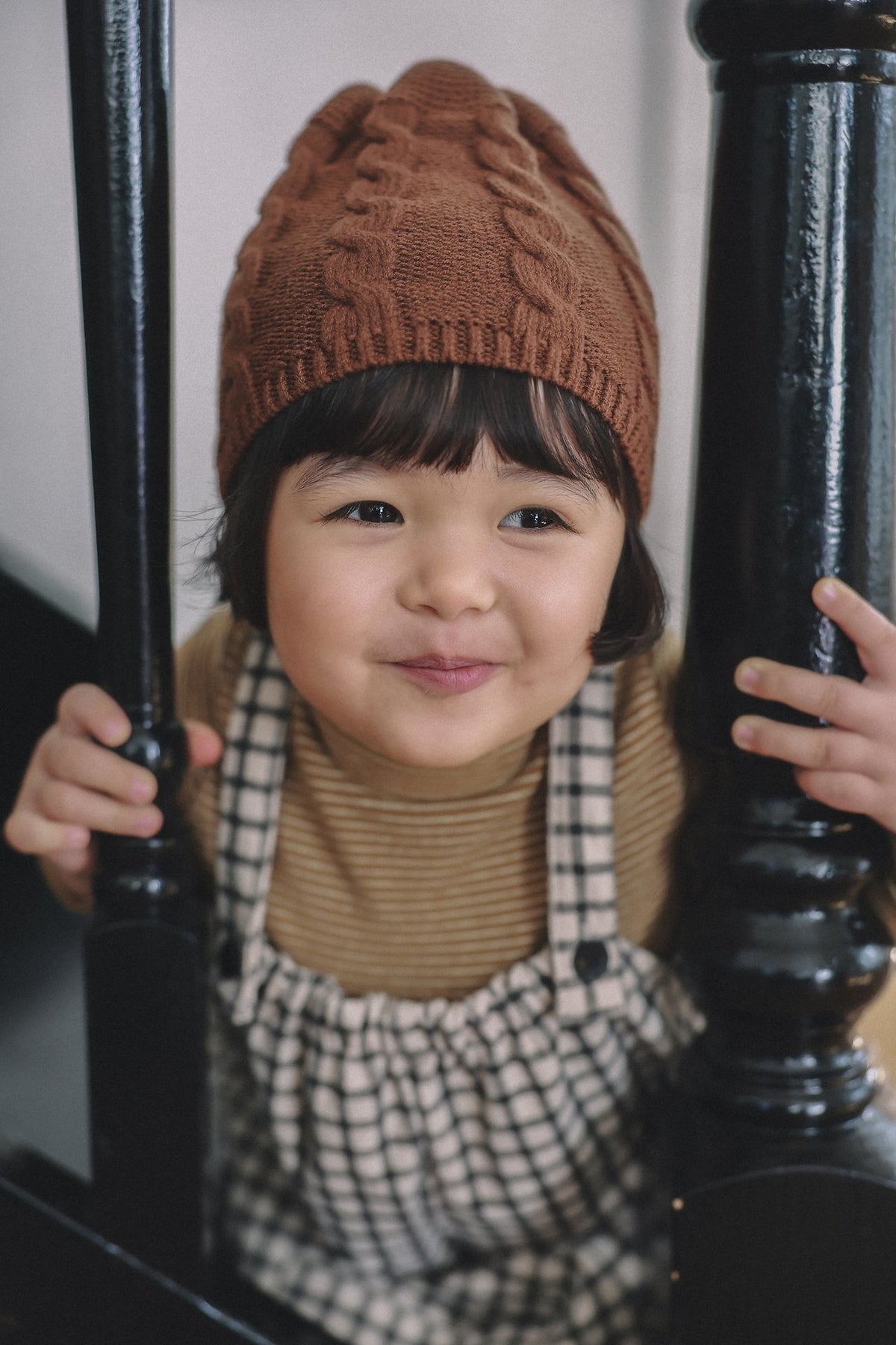 ［ONU］cable knit beanie