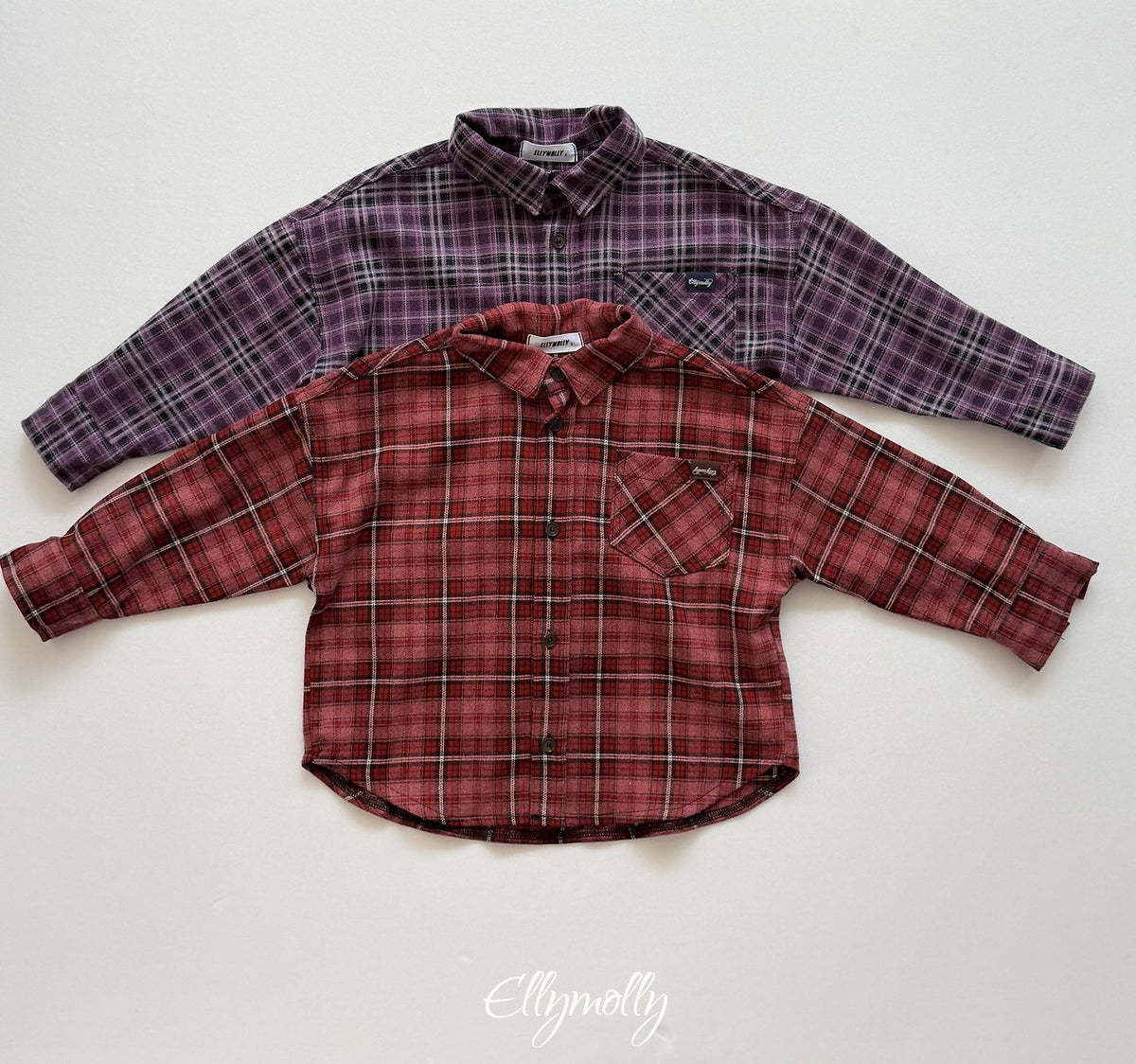 ［ellymolly］forest check shirt