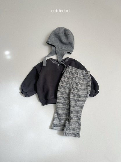 ［minirobe］popo placket sweatshirt