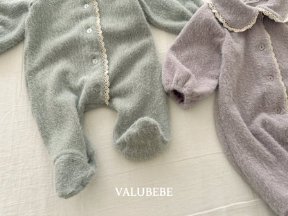 ［valubebe］coco knit footed suit
