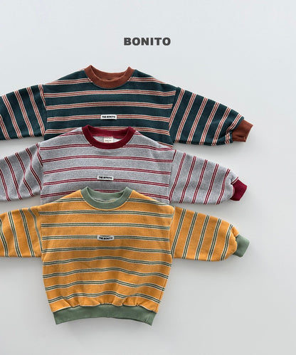 ［BONITO］monica stripe sweatshirt