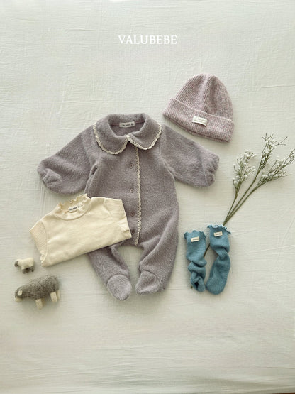 ［valubebe］coco knit footed suit