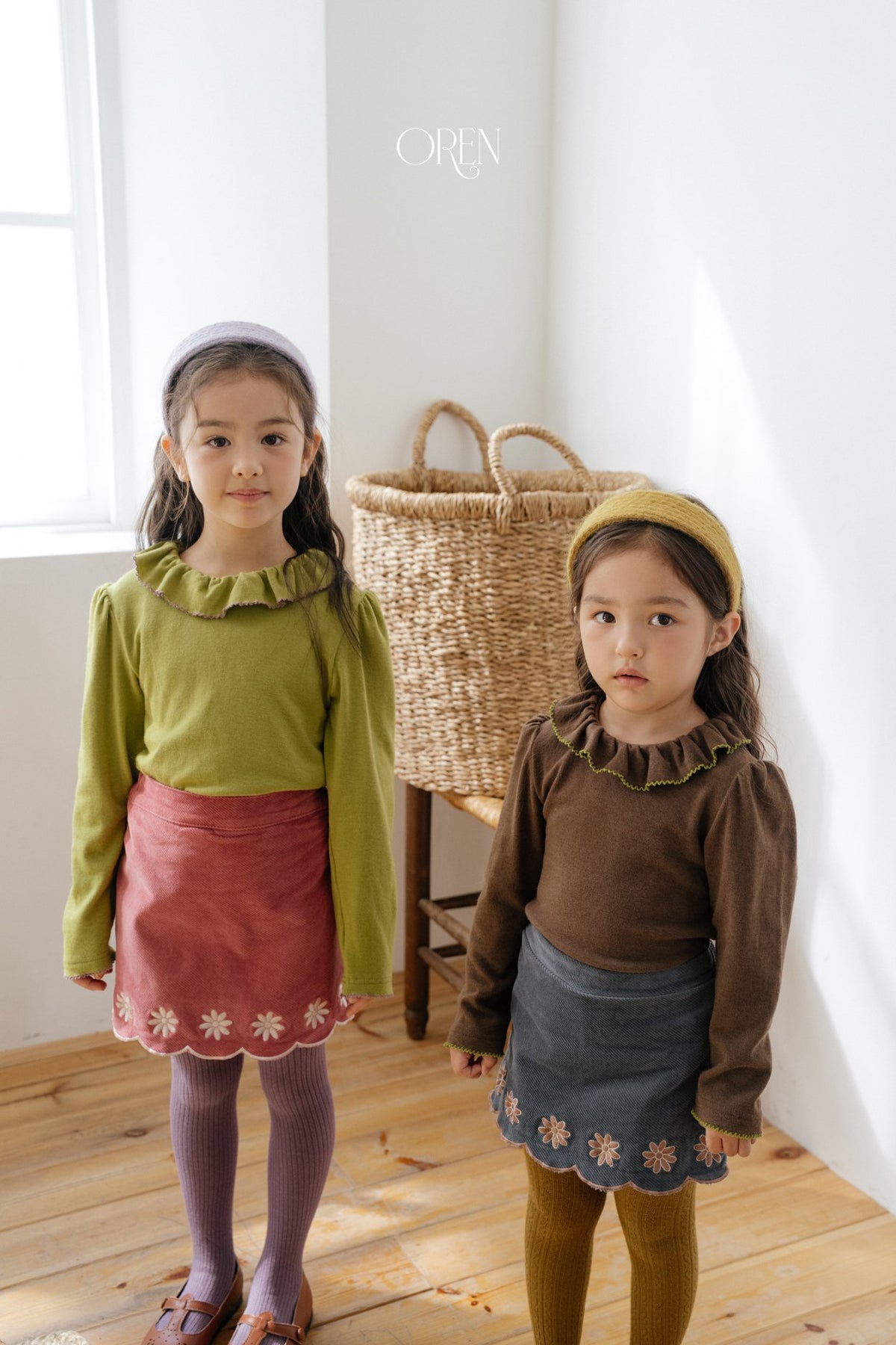 ［OREN］bella embroidered culotte pants