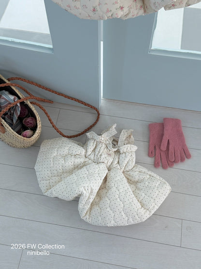 ［ninibello］picnic quilted dress