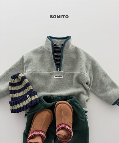 ［BONITO］cotton candy half zip