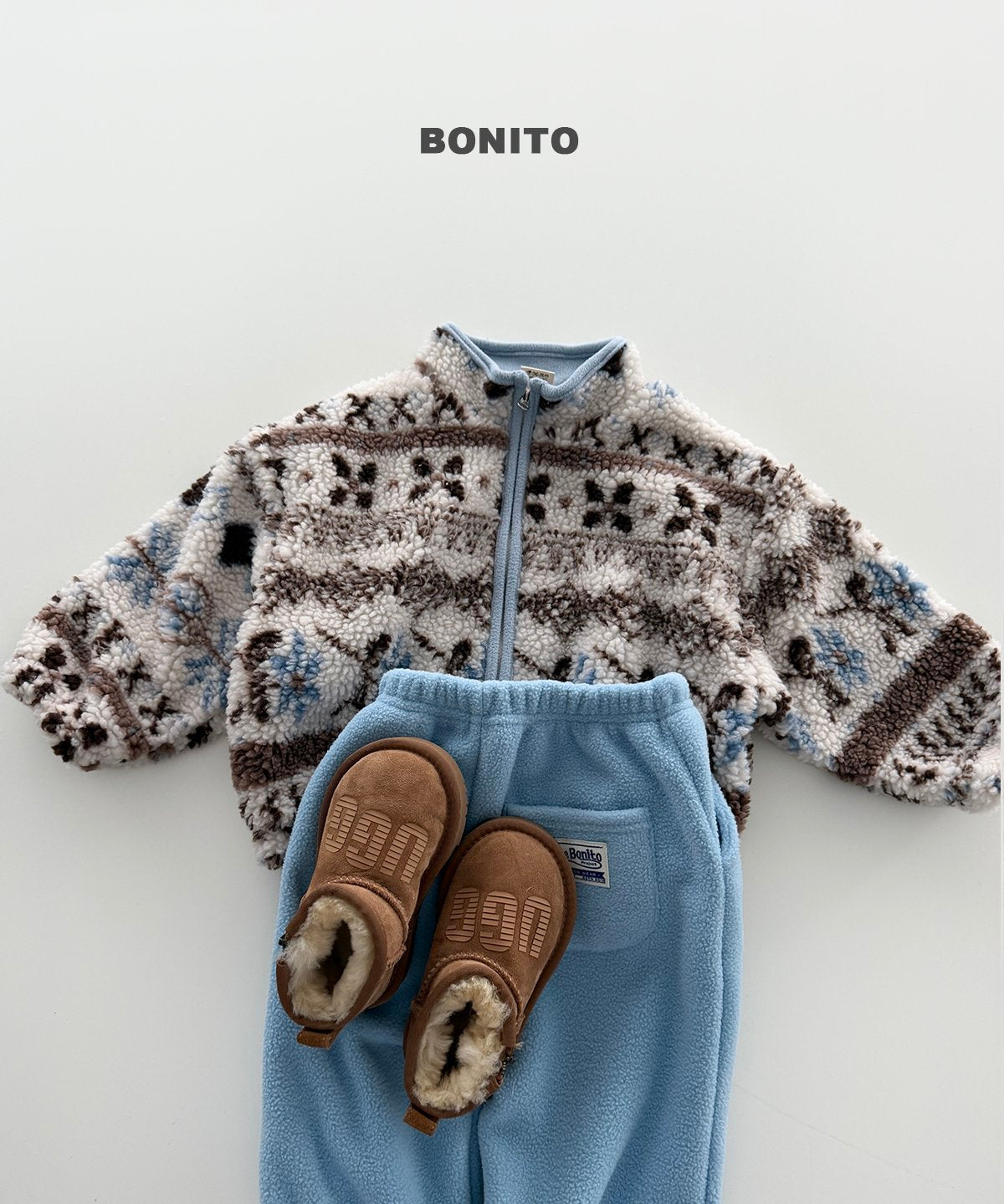 ［BONITO］nordic zip-up jumper