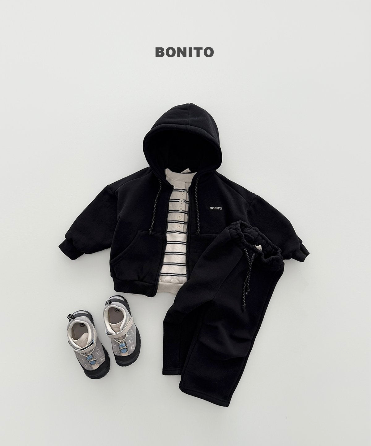 ［BONITO］fleece zip-up hoodie