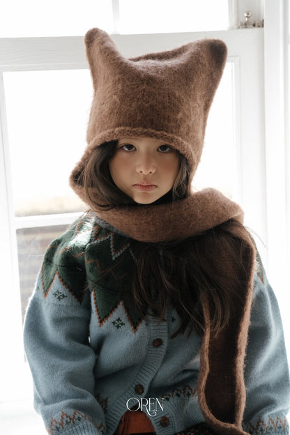 ［OREN］cat muffler beanie