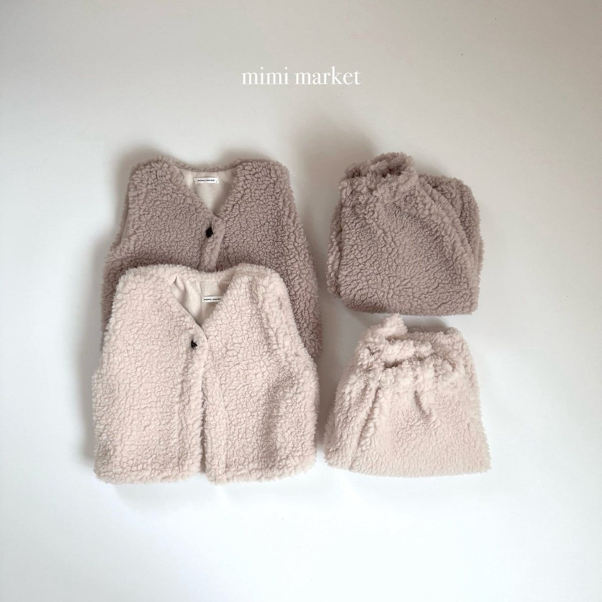 ［mimimarket］poodle vest