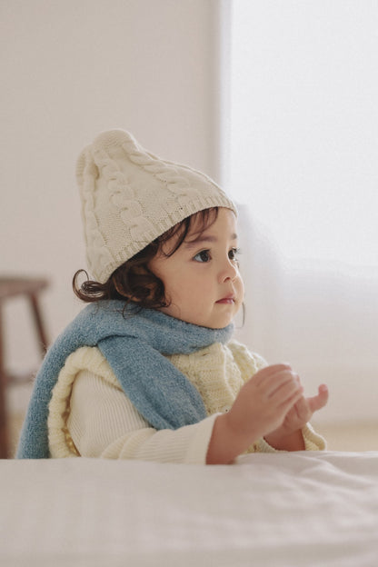 ［ONU］cable knit beanie