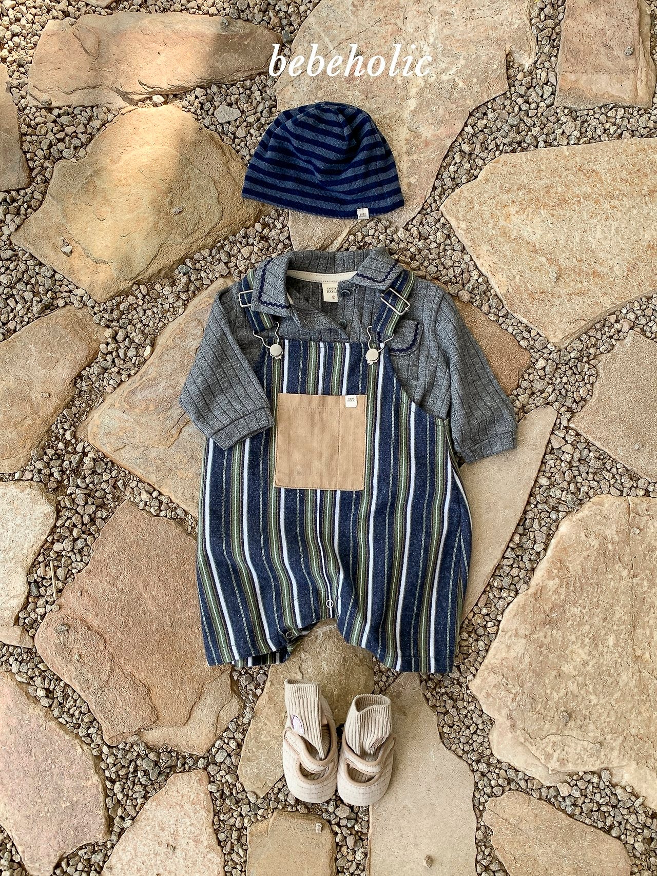 50.MoreStripedSuspenderRomper