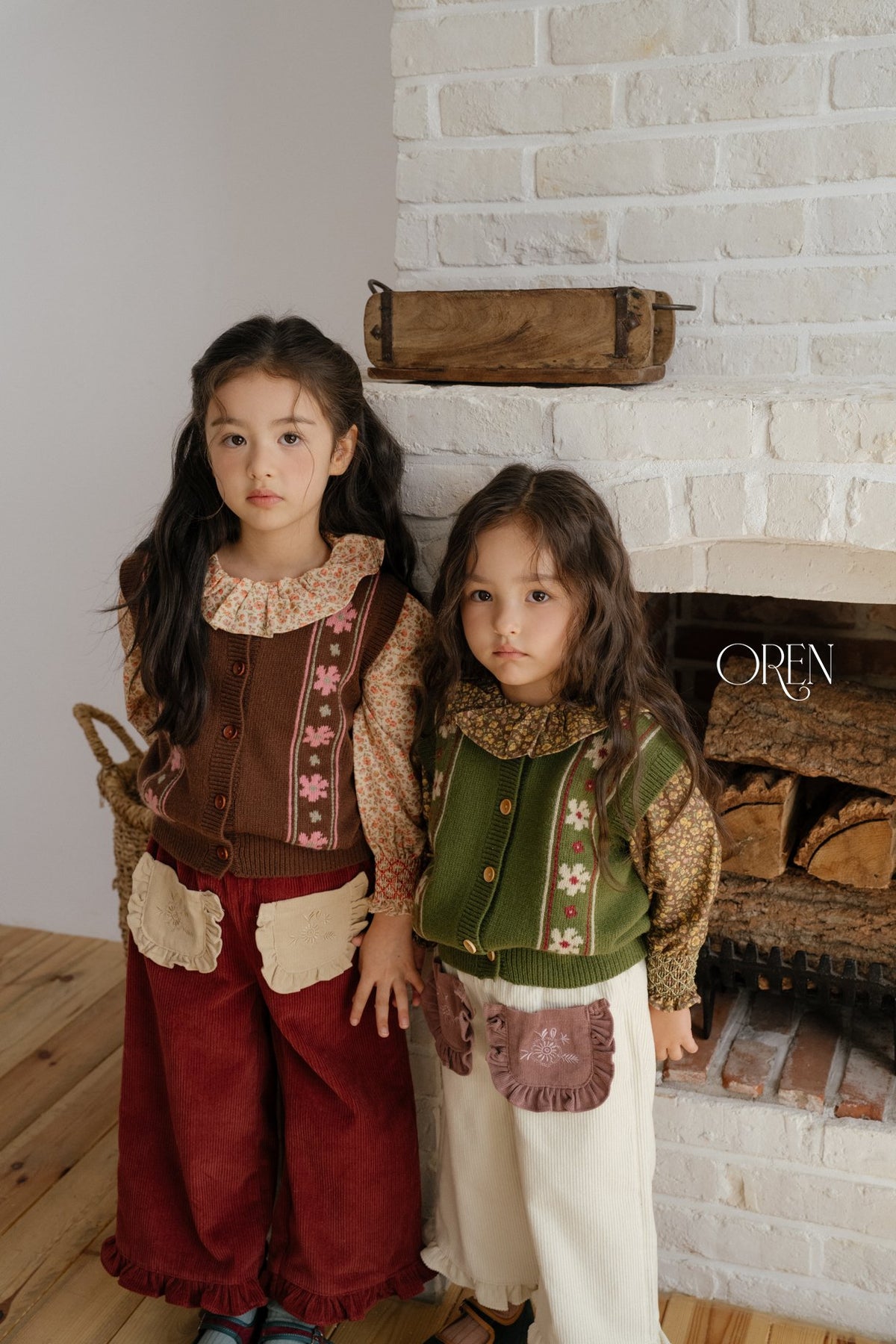 ［OREN］berthe fleur knit vest