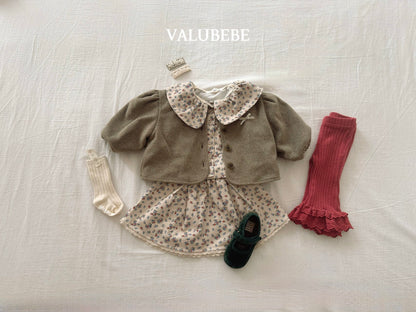 ［valubebe］frill lace bootcut pants
