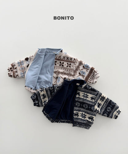 ［BONITO］nordic zip-up jumper