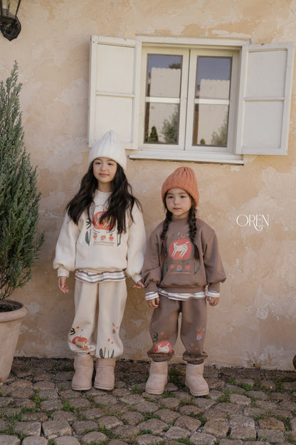 ［OREN］romy garden fleece set