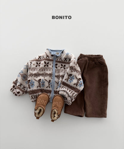 ［BONITO］nordic zip-up jumper