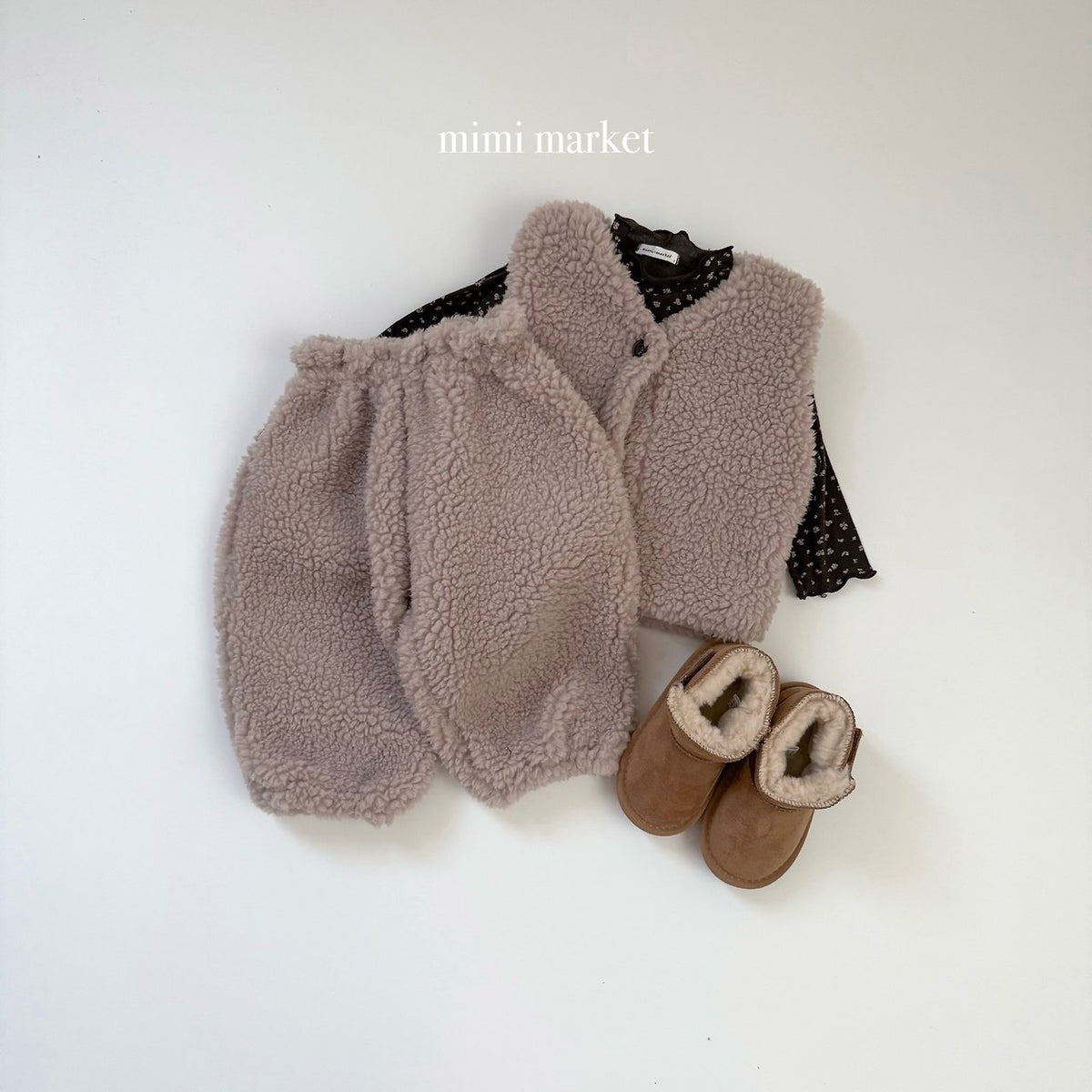 ［mimimarket］poodle vest