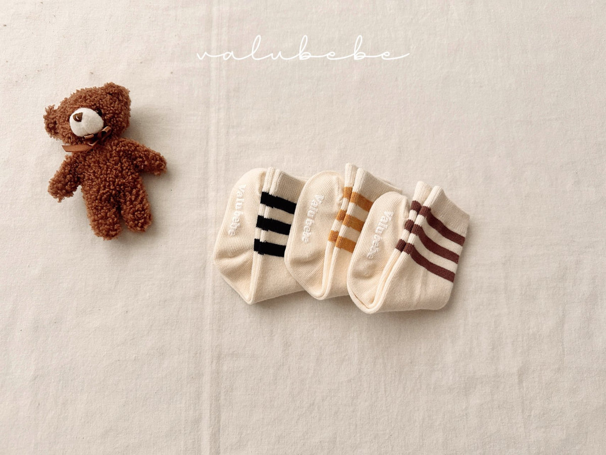 ［valubebe］basic line socks set