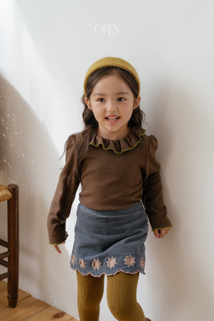 ［OREN］bella embroidered culotte pants