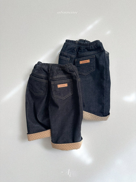 ［atomeme］non-fade roll-up denim