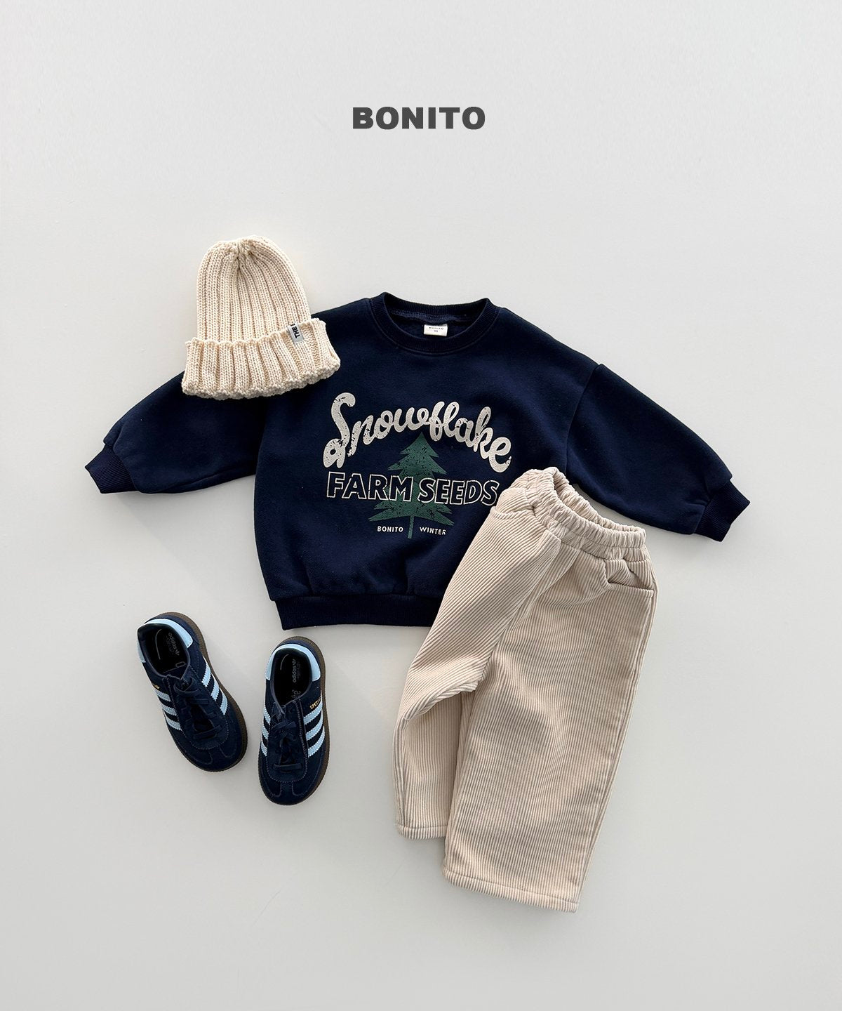 ［BONITO］rib knit beanie