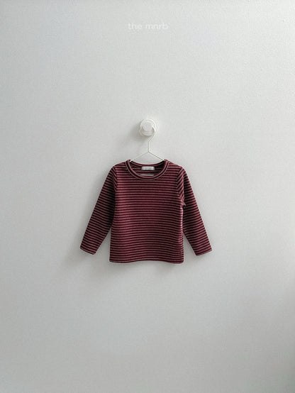 ［minirobe］yoyo striped t-shirt