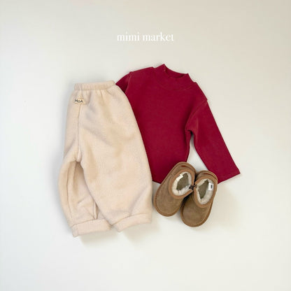 ［mimimarket］egg pintuck jogger pants