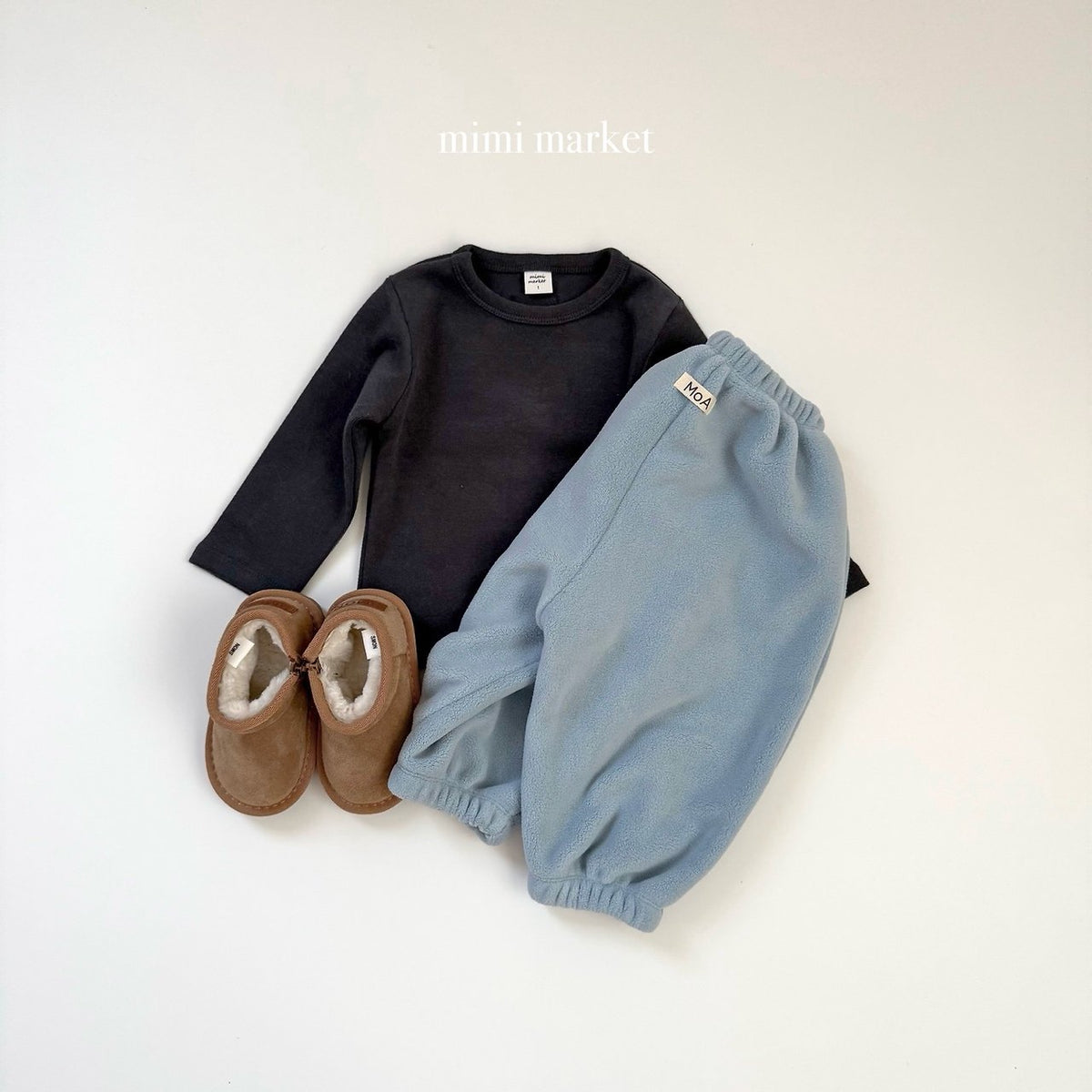 ［mimimarket］peach long sleeve tee