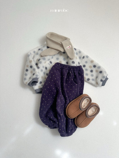 ［minirobe］fleece jogger pants