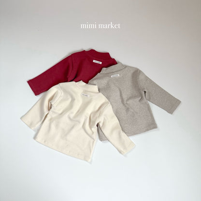 ［mimimarket］peach turtleneck tee