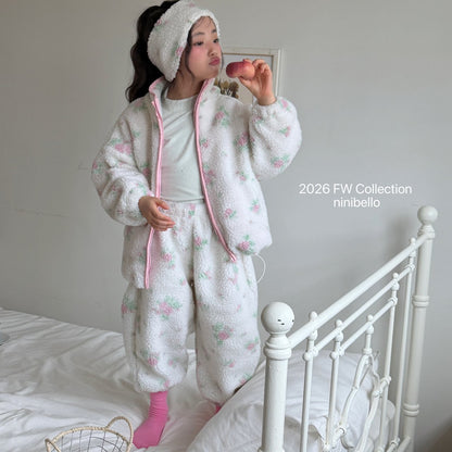 ［ninibello］flower dumble jogger pants