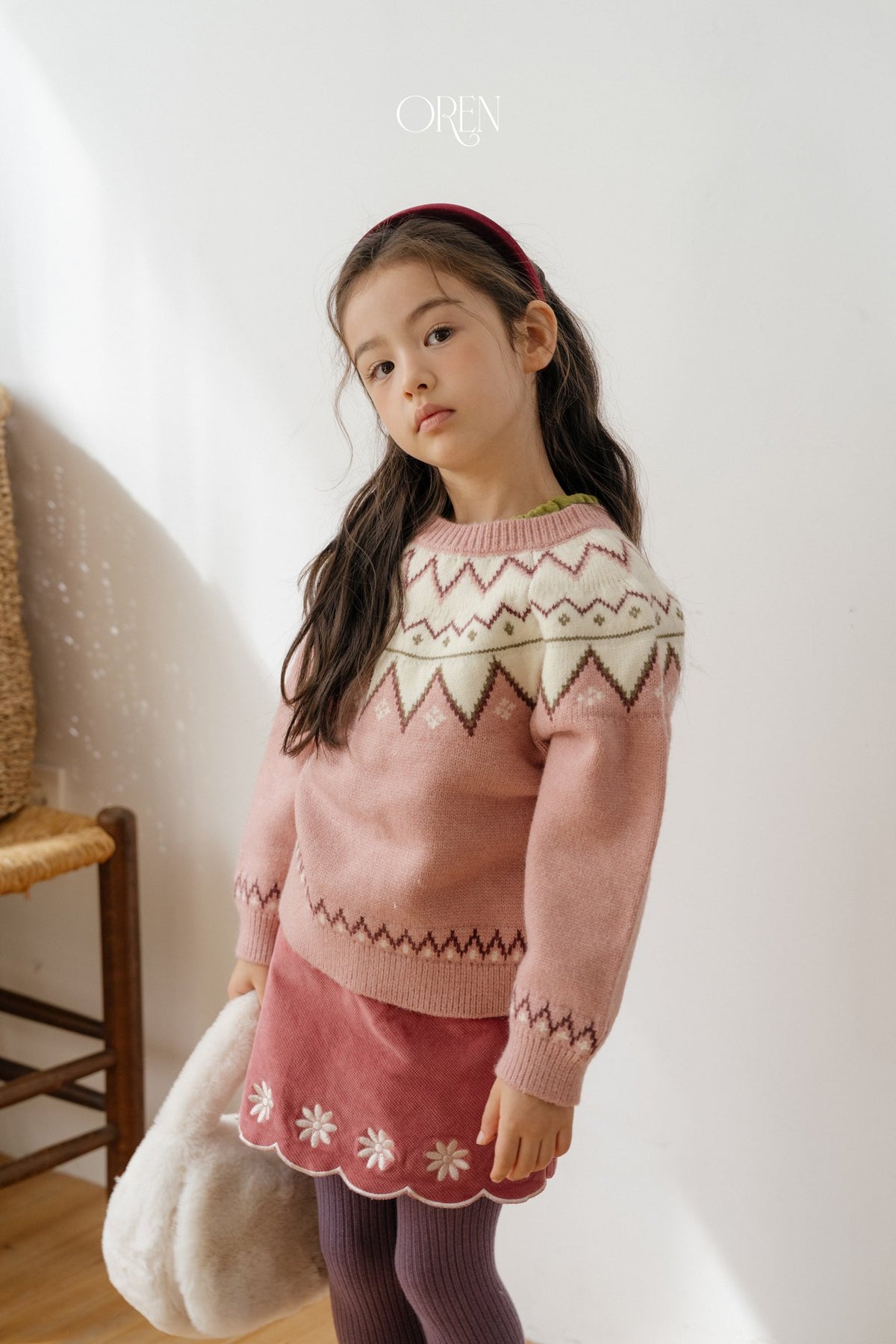 ［OREN］bella embroidered culotte pants