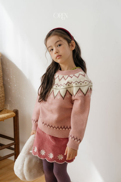 ［OREN］bella embroidered culotte pants