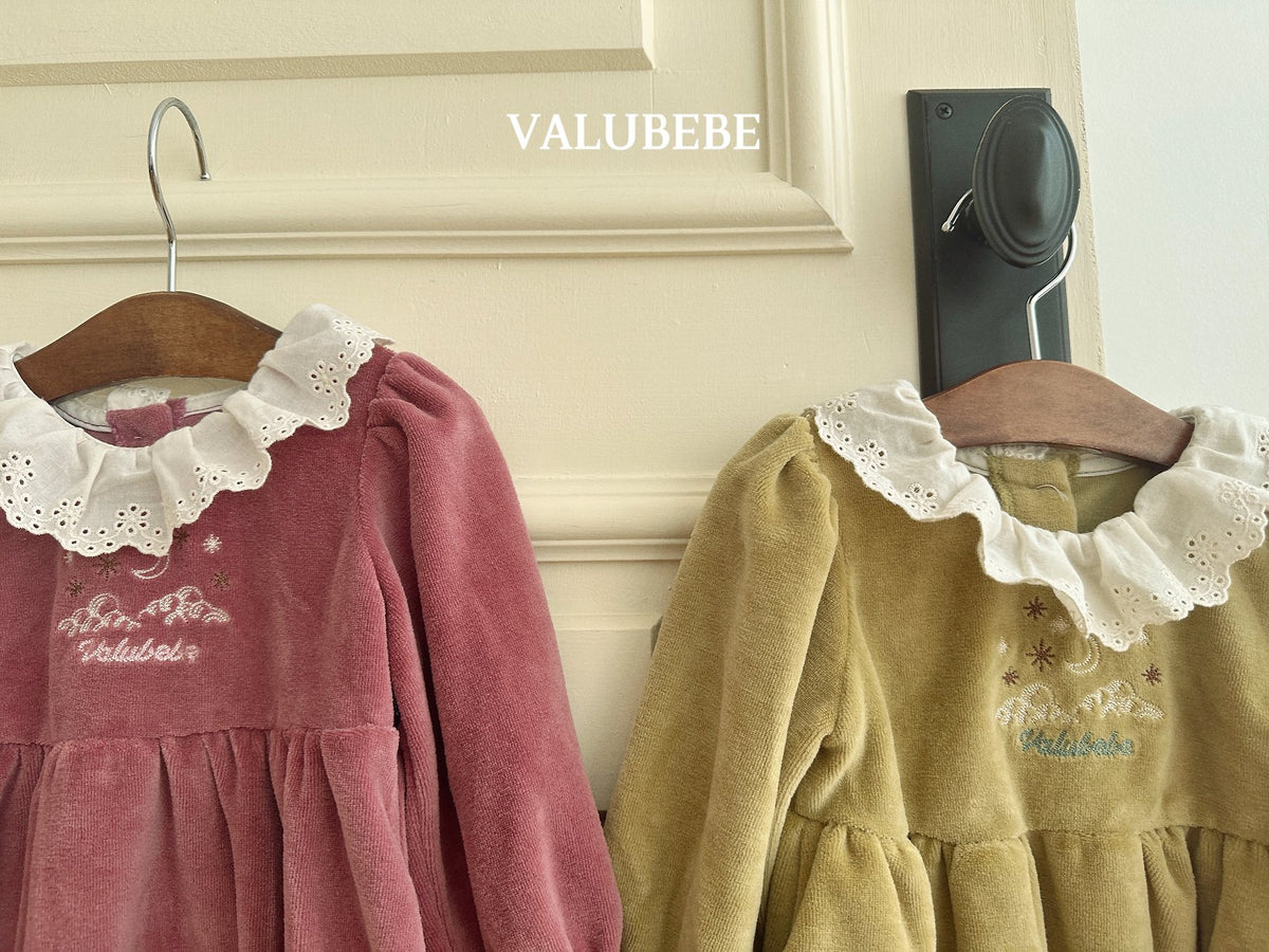 ［valubebe］embroidery velour suit
