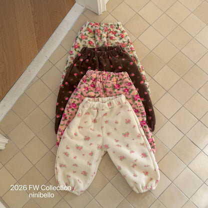［ninibello］halmi flower pants