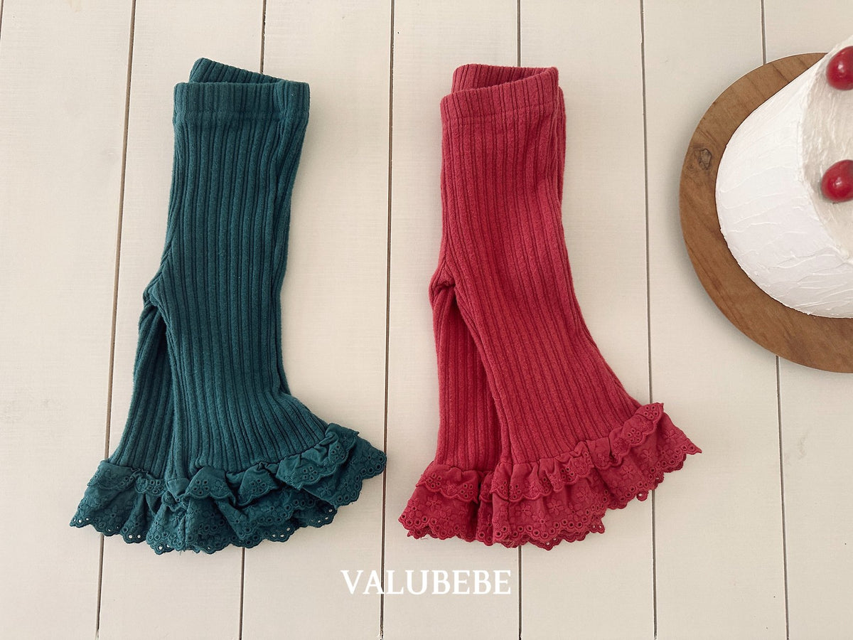 ［valubebe］frill lace bootcut pants