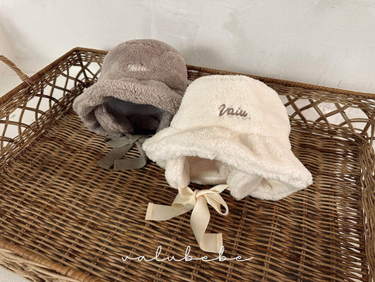 ［valubebe］fur ear muff bucket hat