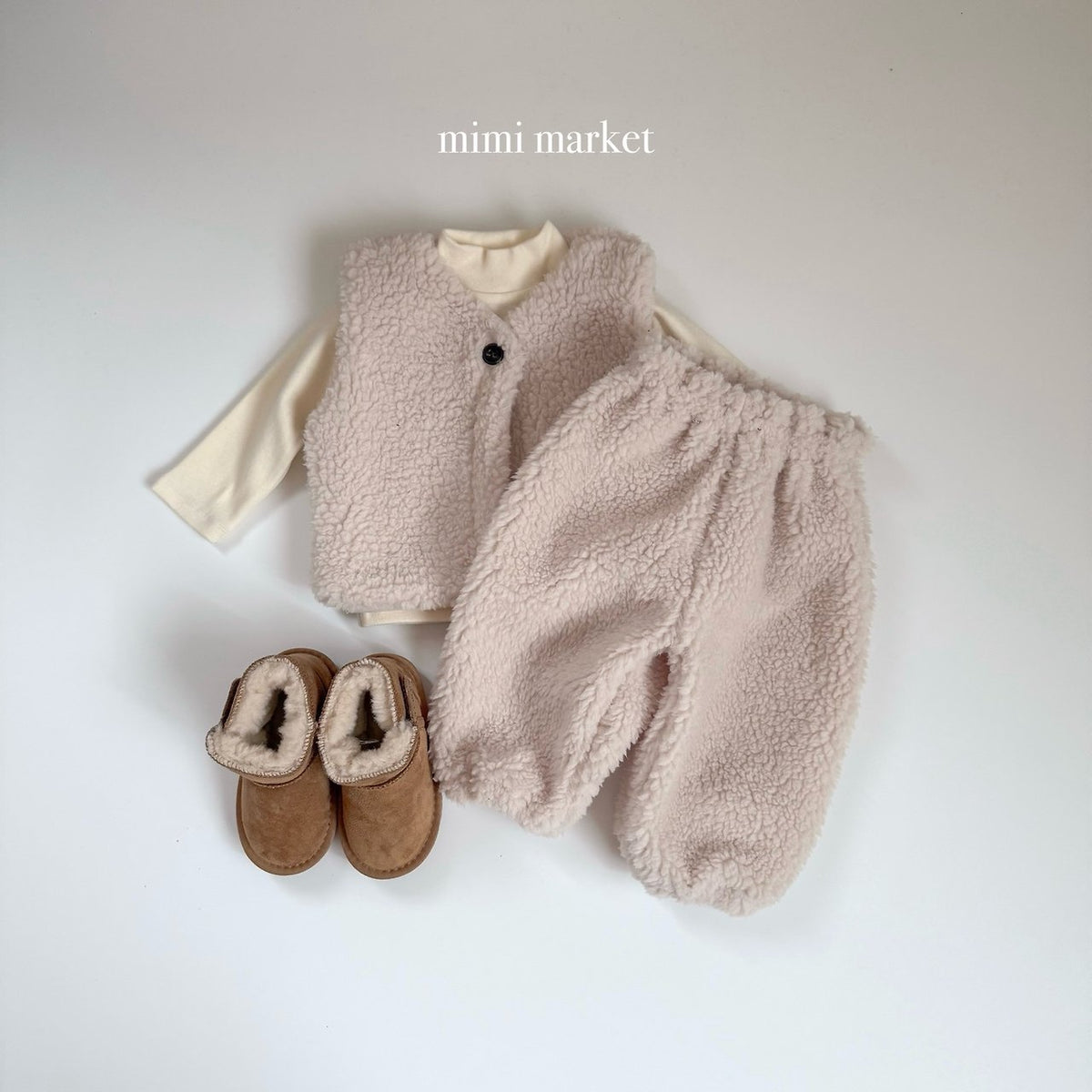 ［mimimarket］peach turtleneck tee