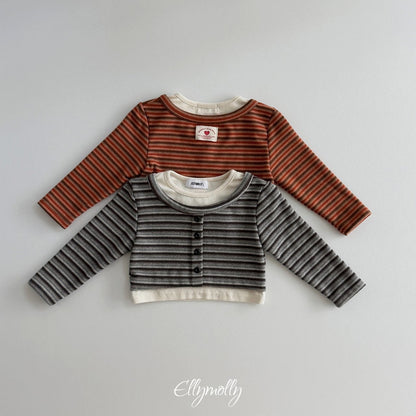 ［ellymolly］latte stripe top